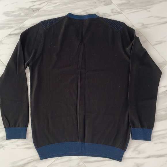 Men’s Jared Lang V neck wool blend thin sweater Size M - Picture 4 of 4